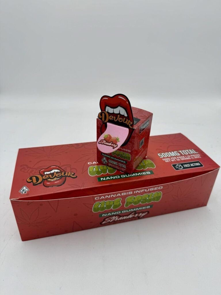Authentic Devour 500mg Rosin Nano Gummies